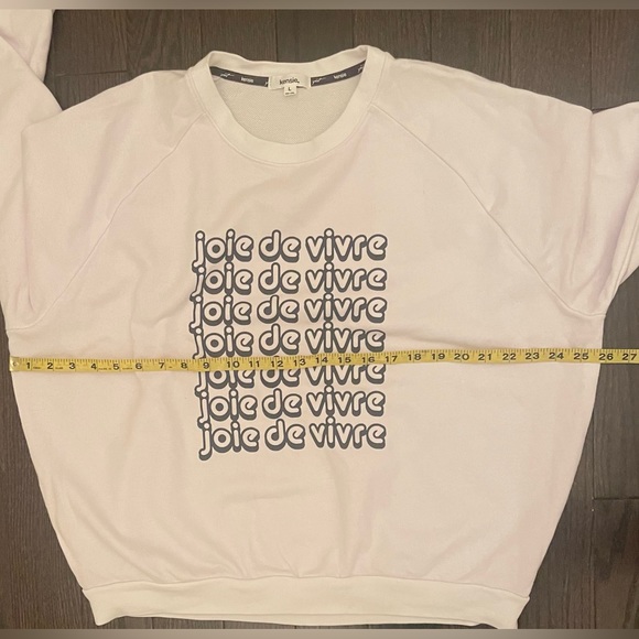 KENSIE Joie de Vivre Graphic White Sweatshirt Large - Picture 9 of 16